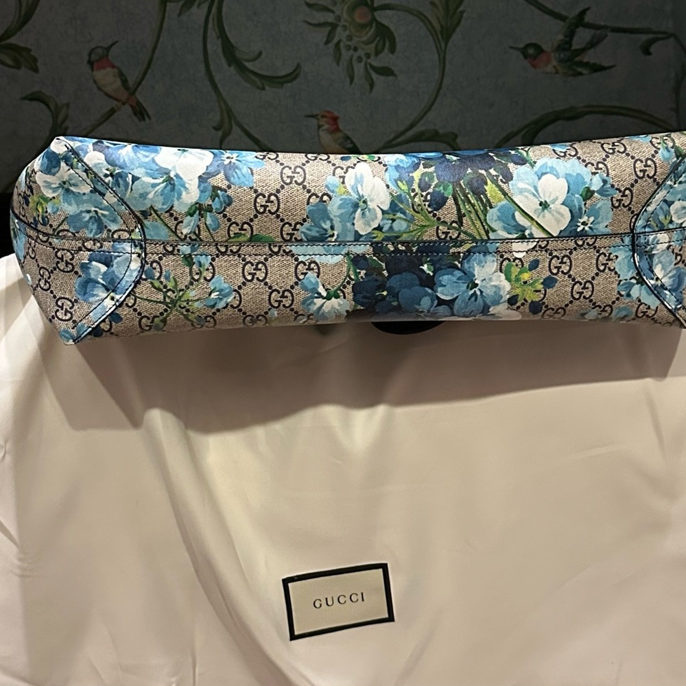 Gucci Blooms Tote Reversible Floral/Navy Bag - NWT - Picture 5 of 15